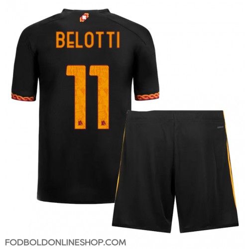 AS Roma Andrea Belotti #11 Tredje trøje Børn 2023-24 Kortærmet (+ Korte bukser)